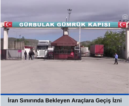 Of trucks waiting for the border crossing to Turkey began entry procedures